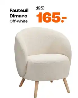Kwantum Fauteuil Dimaro Off-white aanbieding