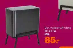 Kwantum Gun metal of off-white aanbieding