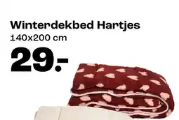 Kwantum Winterdekbed Hartjes aanbieding