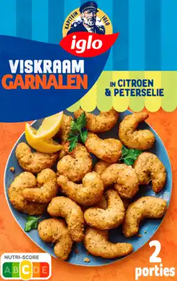PLUS Iglo Viskraam Garnalen Citroen Pet aanbieding