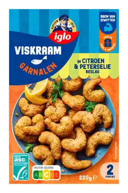 PLUS Iglo Viskraam Garnalen Citroen Pet aanbieding