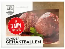 Hoogvliet Food by Four Rundergehaktbal aanbieding