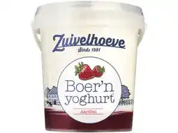 Hoogvliet Zuivelhoeve Boer'n yoghurt aardbei aanbieding