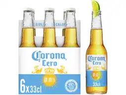 Hoogvliet Corona Cero 0.0% Alcoholvrij bier fles 6-pack aanbieding