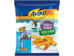 Hoogvliet Aviko Wavy blends garlic & herbs aanbieding