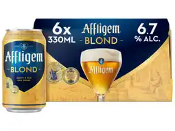 Hoogvliet Affligem Blond Bier Blik 6-pack aanbieding