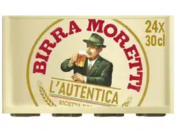 Hoogvliet Birra moretti L'Autentica Bier Fles Krat aanbieding