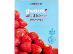 Hoogvliet G'woon Aardbeien aanbieding