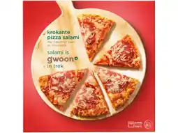 Hoogvliet G'woon Krokante pizza salami aanbieding