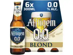 Hoogvliet Affligem Blond 0.0 Bier Fles 6-pack aanbieding