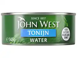 Hoogvliet John West Tonijnstukken in water aanbieding