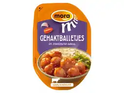 Hoogvliet Mora Gehaktballetjes in zoetzure saus aanbieding