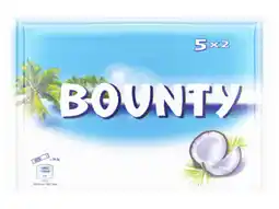 Hoogvliet Bounty melkchocolade 5 repen aanbieding