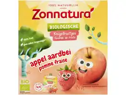 Hoogvliet Zonnatura Knijpfruit appel & aardbei aanbieding