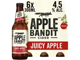 Hoogvliet Apple Bandit Cider Juicy Apple Fles 6-pack aanbieding