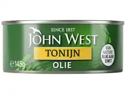 Hoogvliet John West Tonijnstukken in zonnebloemolie aanbieding