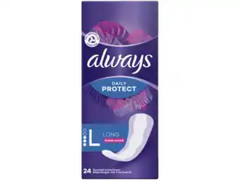 Hoogvliet Always Inlegkruisjes fresh extra protect aanbieding