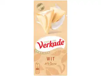 Hoogvliet Verkade Chocoladereep wit aanbieding