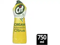 Hoogvliet Cif Schuurmiddel citroen cream aanbieding