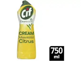 Hoogvliet Cif Schuurmiddel citroen cream aanbieding