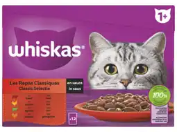 Hoogvliet Whiskas Classic selectie in saus aanbieding