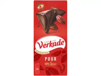 Hoogvliet Verkade Chocoladereep puur aanbieding