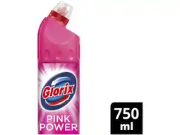 Hoogvliet Glorix Toiletreiniger bleek pink flower aanbieding