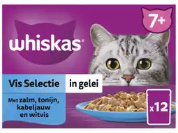 Hoogvliet Whiskas Vis selectie in gelei senior aanbieding