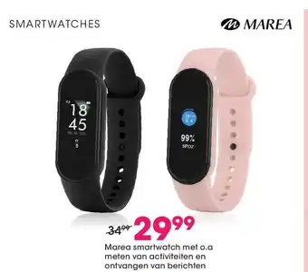 Lucardi Marea smartwatch met o.a meten van activiteiten en ontvangen van berichten aanbieding