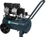 Praxis Vonroc Stille Compressor – 57,5db | 24 L - Olievrij – 750w – Antraciet aanbieding