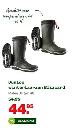 Welkoop Dunlop winterlaarzen Blizzard aanbieding