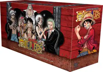 Amazon One Piece Box Set 4: Dressrosa to Reverie: Volumes 71-90 with Premium: Volume 4 aanbieding