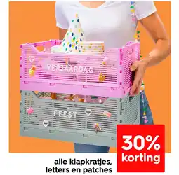HEMA Alle klapkratjes, letters en patches aanbieding