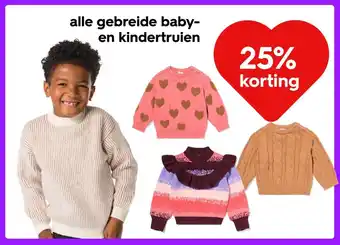 HEMA Alle gebreide baby en kindertruien aanbieding