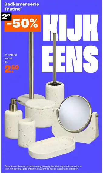 Kwantum Badkamerserie Tratine aanbieding