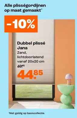 Kwantum Dubbel plissé Jana aanbieding