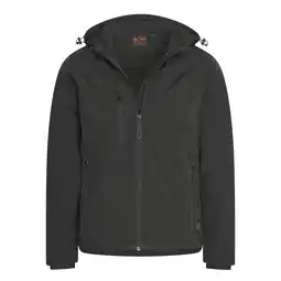 ANWB Cappuccino Italia Heren Softshell Hooded Jacket Zwart aanbieding