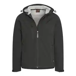 ANWB Cappuccino Italia Heren Softshell Hooded Jacket Zwart aanbieding