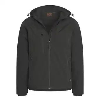 ANWB Cappuccino Italia Heren Softshell Hooded Jacket Zwart aanbieding