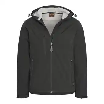 ANWB Cappuccino Italia Heren Softshell Hooded Jacket Zwart aanbieding