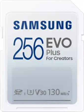Coolblue Samsung EVO Plus 256GB SDXC aanbieding