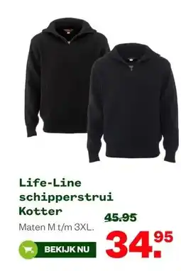 Welkoop Life-Line schipperstrui Kotter aanbieding