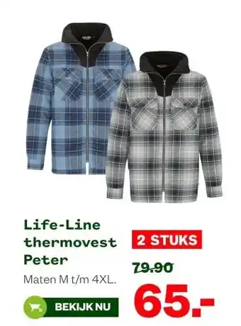 Welkoop Life-Line thermovest Peter aanbieding