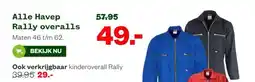 Welkoop Alle Havep Rally overalls aanbieding