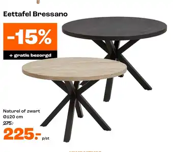 Kwantum Eettafel Bressano aanbieding