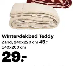 Kwantum Winterdekbed Teddy aanbieding