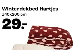 Kwantum Winterdekbed Hartjes aanbieding