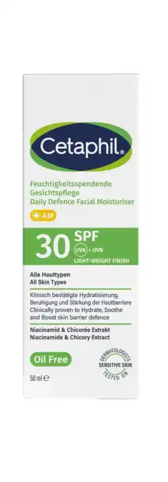 De Online Drogist Cetaphil Daily Defence Facial Moisteriser SPF 30 aanbieding