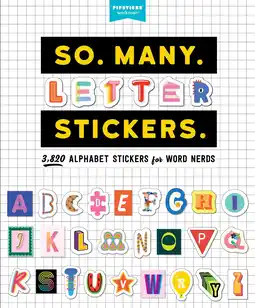 Amazon So. Many. Letter Stickers.: 3,820 Alphabet Stickers for Word Nerds aanbieding