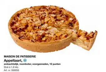 Bidfood Maison de Patisserie Appeltaart aanbieding